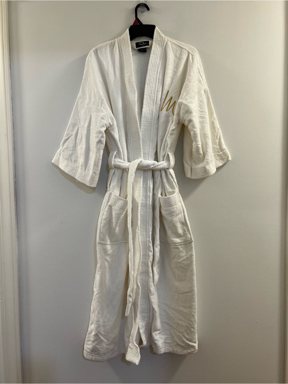 88. White terry cloth robe